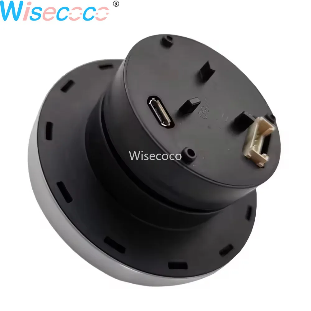 Wisecoco 2.1 Inch Rotary Konb Display 480x480 IPS 400Nits LCD Knob Screen ESP32 Encoder Knob Displays for Smart Home Control