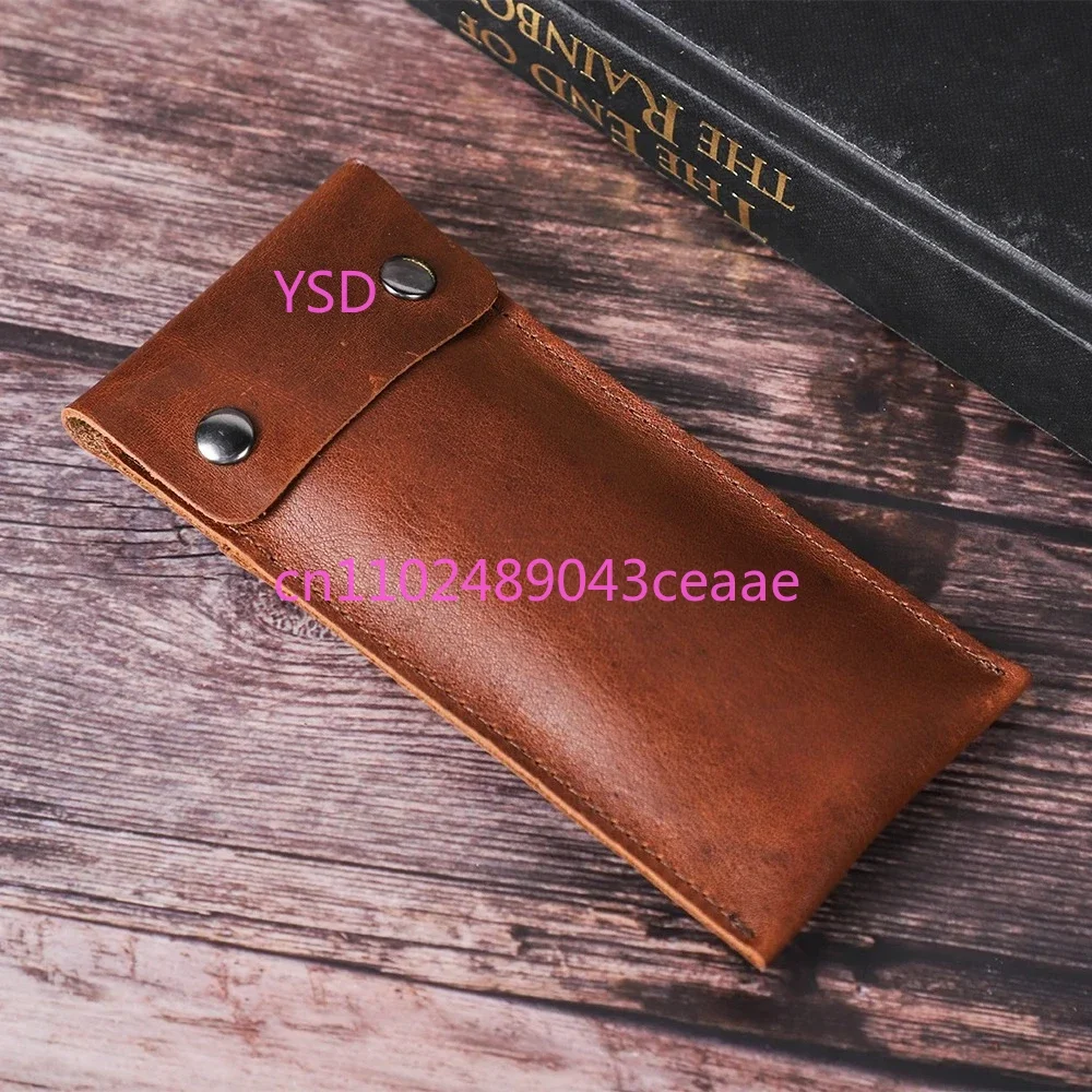 Genuine Cow Leather Single Watch Case Storage Bag For Men Watch Organizer Bags Travel Portable Pouch Holder