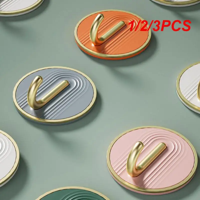 1/2/3PCS Hook Small Size A Variety Of Colors Good Load-bearing Performance Convenient Access Non-perforated Sticky Hook