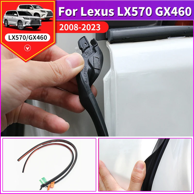 For 2008-2022 Lexus LX570 GX460 GX400 Car Door B pillar Sealing Strip LX GX 570 460 400 Exterior Modification Accessories 2021