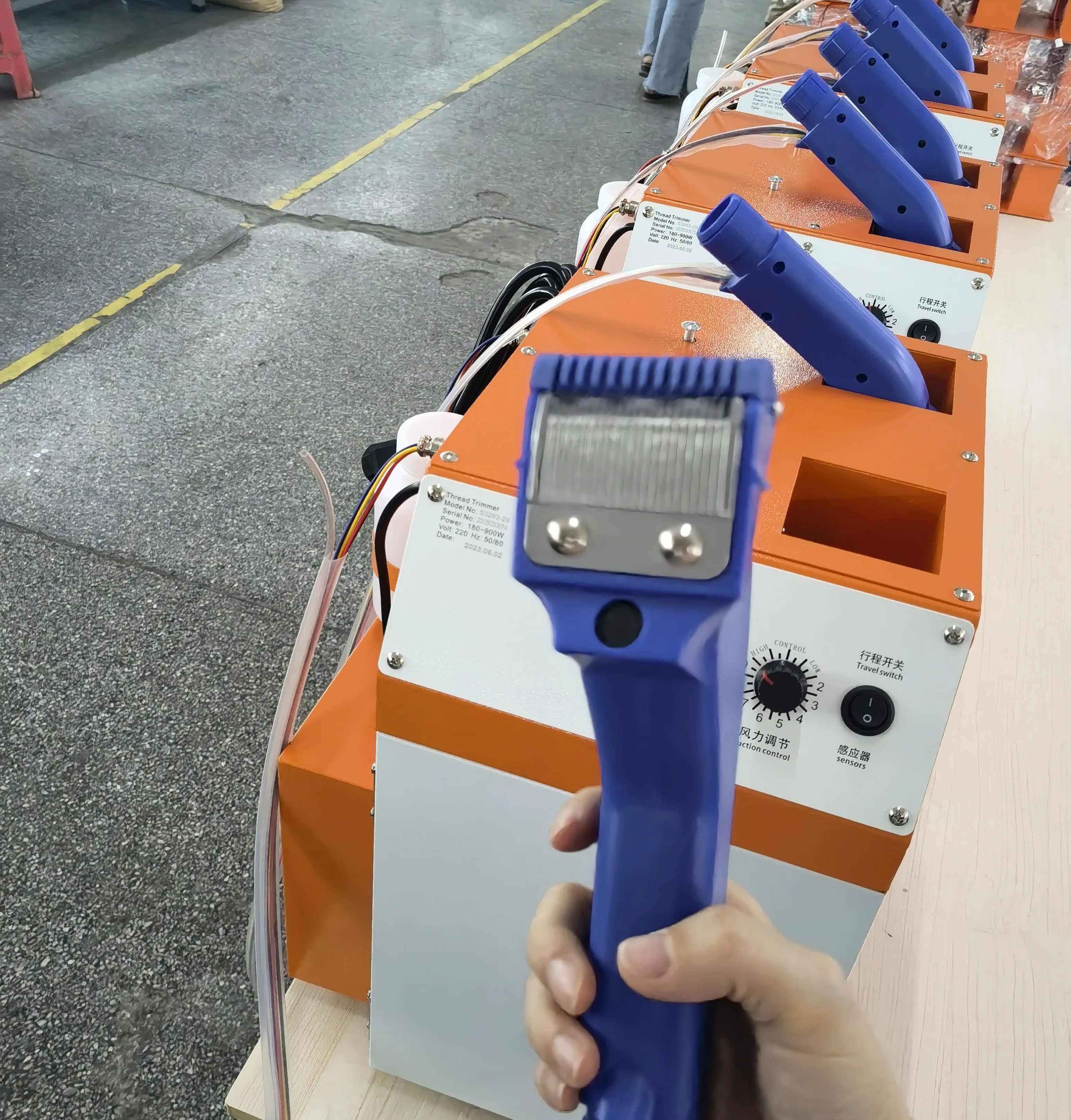 JK-T3263 Double head thread cutting machine thread trimmer movable cutter head