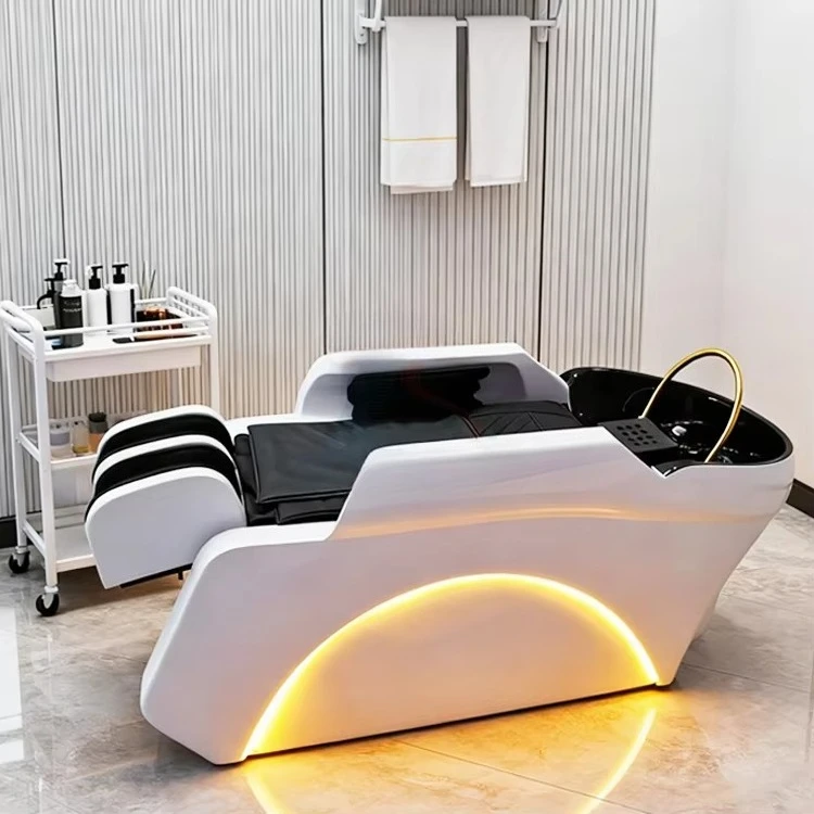 

Salon Electric Massage Shampoo Bed Head Spa Massage Bed Hair Salon Washing Chair with Head Therapy
