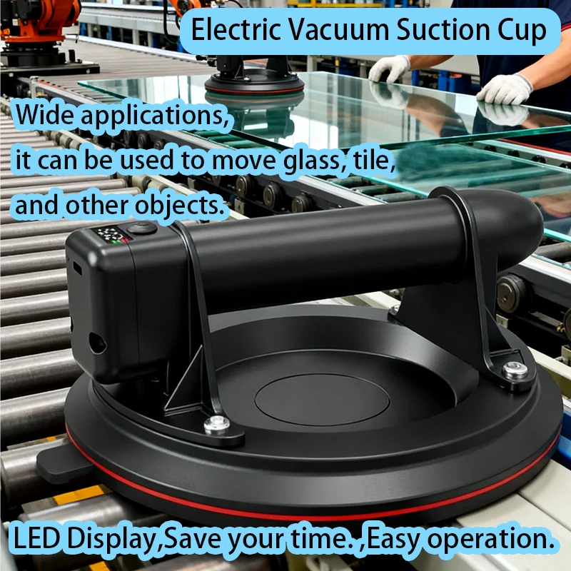 

200kg Electric Vacuum Suction Cup Bearing Capacity Heavy Duty Vacuum Lifter for Granite Tile Glass Manual Lifting Powerfu