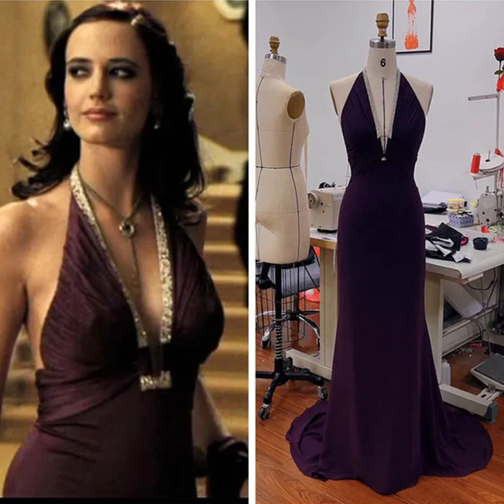 

Карнавальный костюм Vesper Lynd на заказ, фиолетовое платье Vesper Lynd, женское вечернее платье на Хэллоуин, Рождество, карнавал, суда