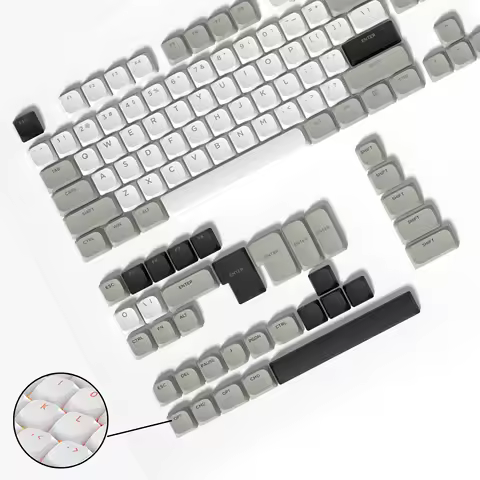 143 Key Minimalist Low Profile PBT Keycaps Custom Double Shot Key cap for Gateron Cherry MX Switches Gamer Mechanical Keyboard