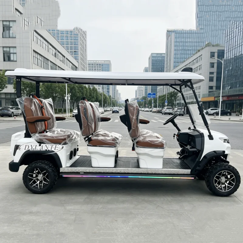 

2026 Customized Off-road 2 4 6 8 Seats 48/60/72V Lithium Battery Hunting Buggy Best Electric Push Car Golf Cart