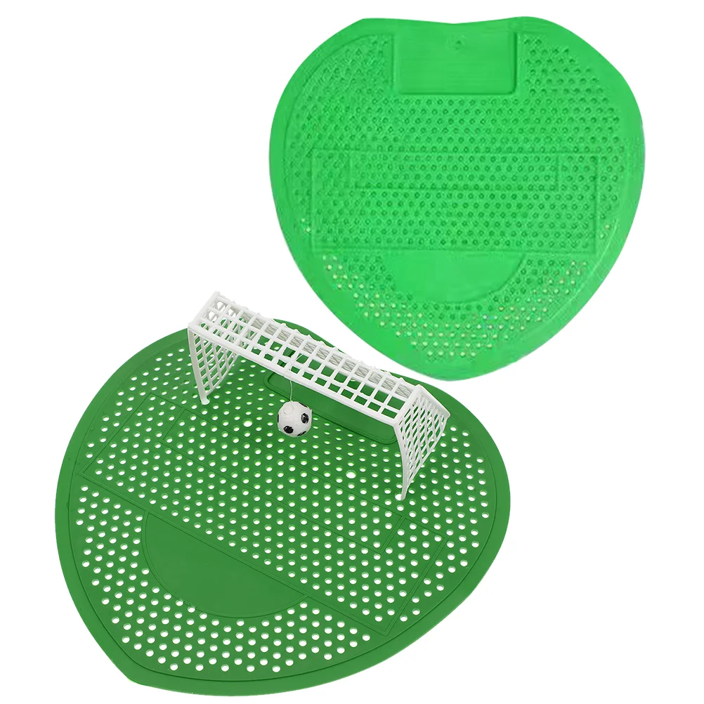 

2pcs Football Deodorant Urinal Screens Lemon Scent Anti Splash Strainer Pads Men Toilet Deodorizer Bathroom Mats