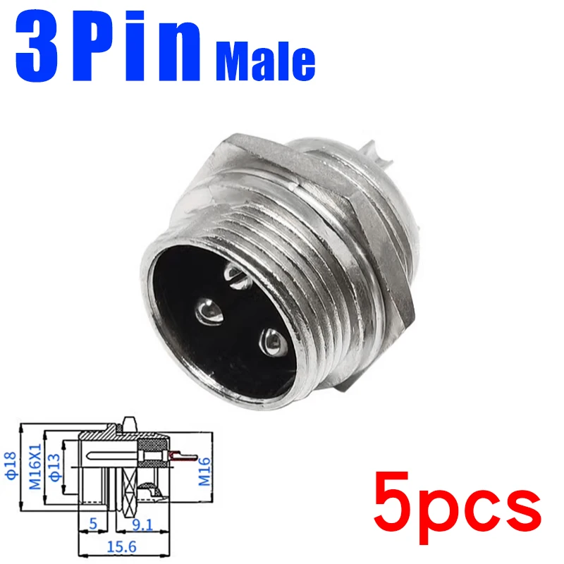 5 stücke GX16 2/3/4/5/6/7/8/9/10 Pin Männlich & Weiblich 16mm Metall Rund Luftfahrt Stecker Buchse Stecker 2PIN 3PIN 4PIN 5PIN 6PIN 7PIN
