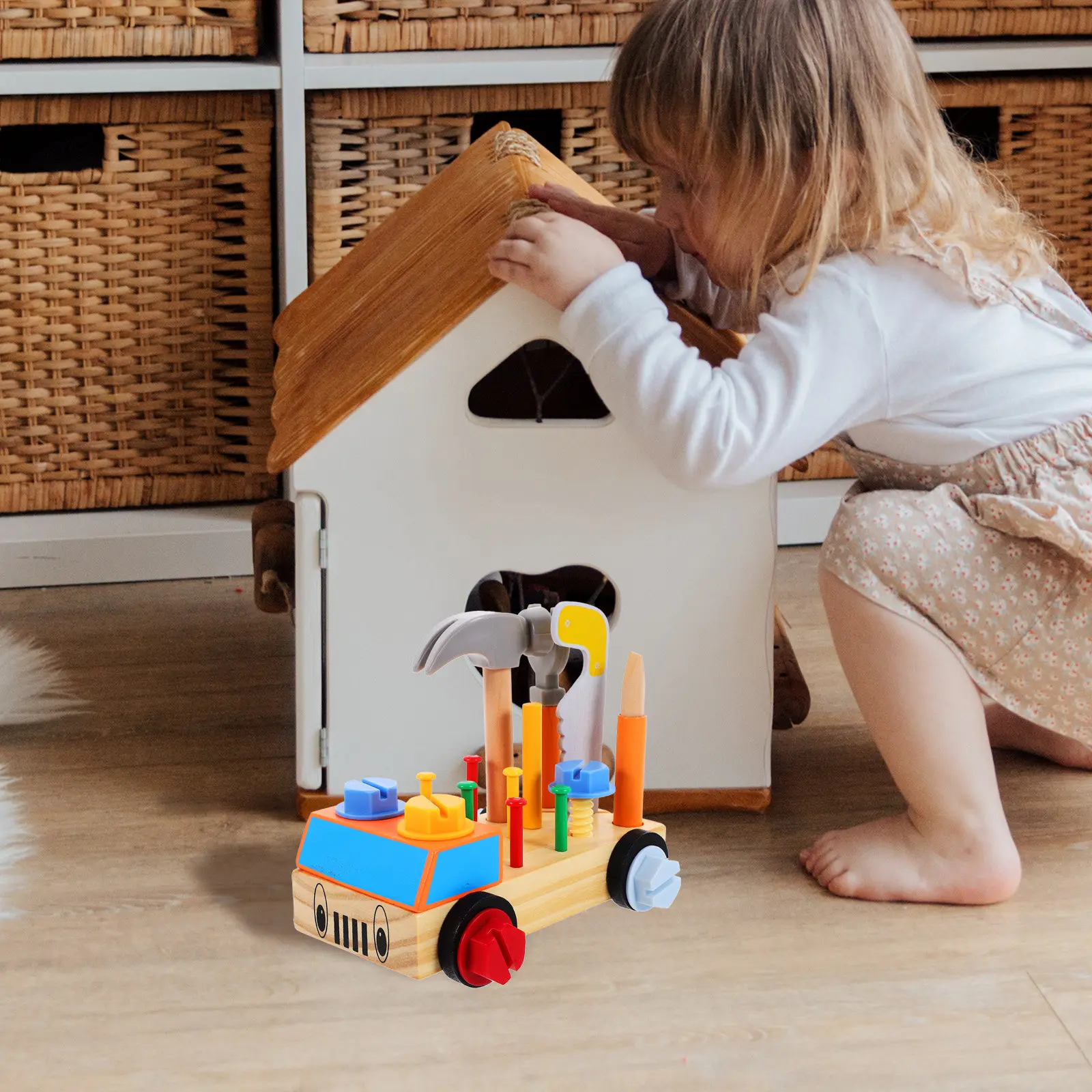 kids-tools-children's-woodworking-kit-disassembly-toy-screw-and-assemble-puzzle-diy-car-driver-toys-pretend-play