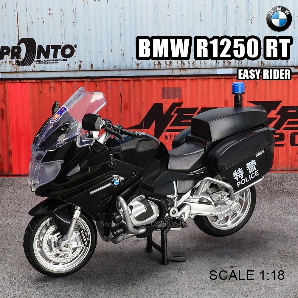 Moto Gold Wing 1/12 – Modèle Miniature Métal Et ABS – Roues Orientables, Suspension, Béquille – 21,6 Cm