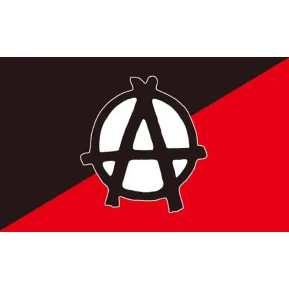 2X3FT custom 90x150cm Anarchy We Are Anonymous Anarchist Communism Anarcho capitalism Flag 3x5ft Banne flag