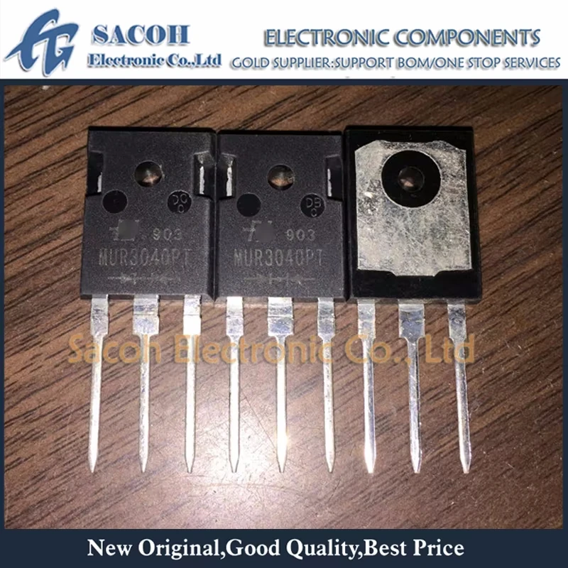 

Refurbished Original 10Pcs/Lot MUR3040PT MUR3040PTG TO-247 30A 400V Fast Recovery Diode