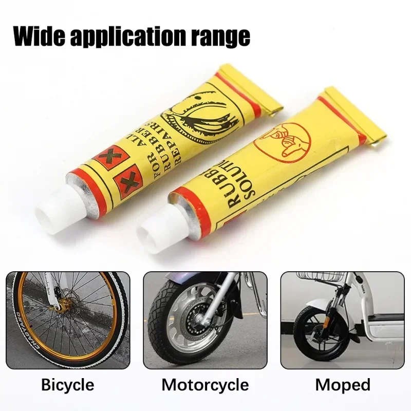 1-8 Stuks Auto Motor Fietsband Repareren Lijm Binnenband Bandenreparatie Lijm Agent Emergency Draagbare Band Gevulkaniseerd lijm