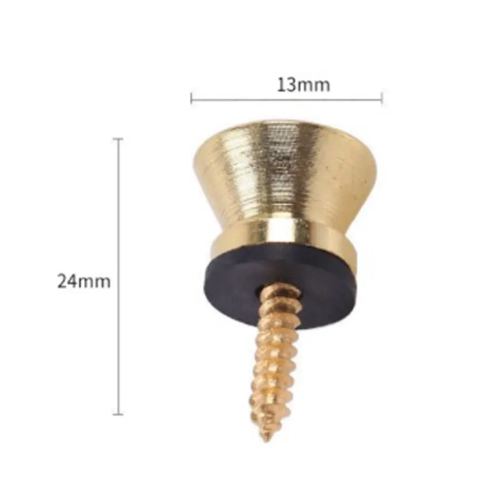 Comodi e affidabili Bottoni di bloccaggio per tracolla per chitarra Perni terminali Pioli Parti di bloccaggio a vite Accessori per chitarristi