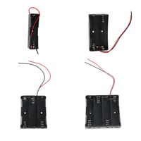 1PCS 18650 Battery Holder Box 1 2 3 4 Slot Power Bank Cases 1X 2X 3X 4X Cell Plastic Container with Wire