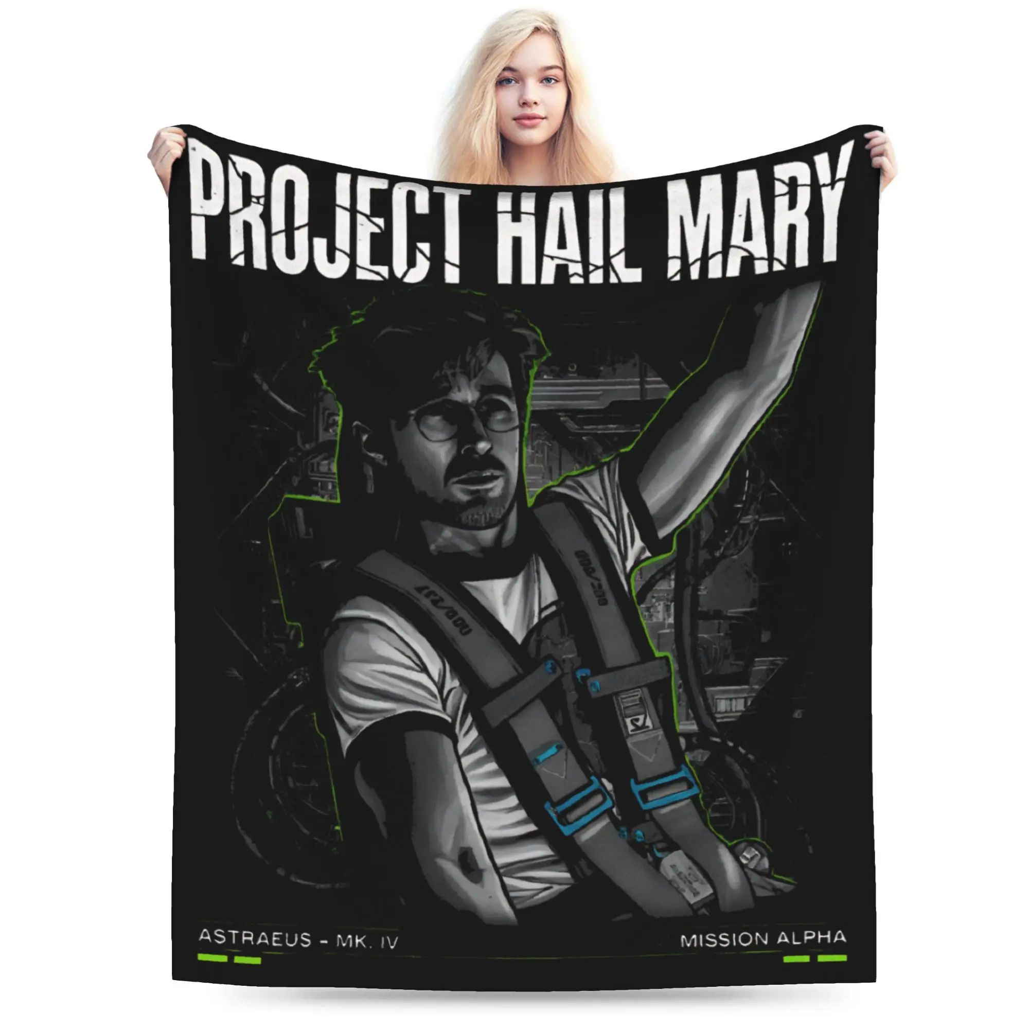 Project Hail Mary  Blanket Si Fi Fuzzy Awesome Soft Throw Blankets for Bed Sofa  Winter