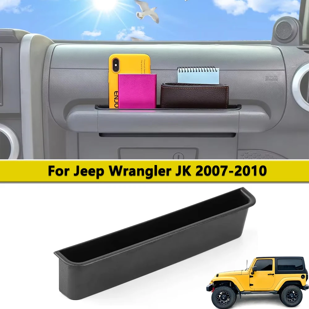 GrabTray Interior Storage for Jeep Wrangler JK Passenger Grab Handle Storage Tray Fits 2007 2008 2009 2010 Interior Accessories