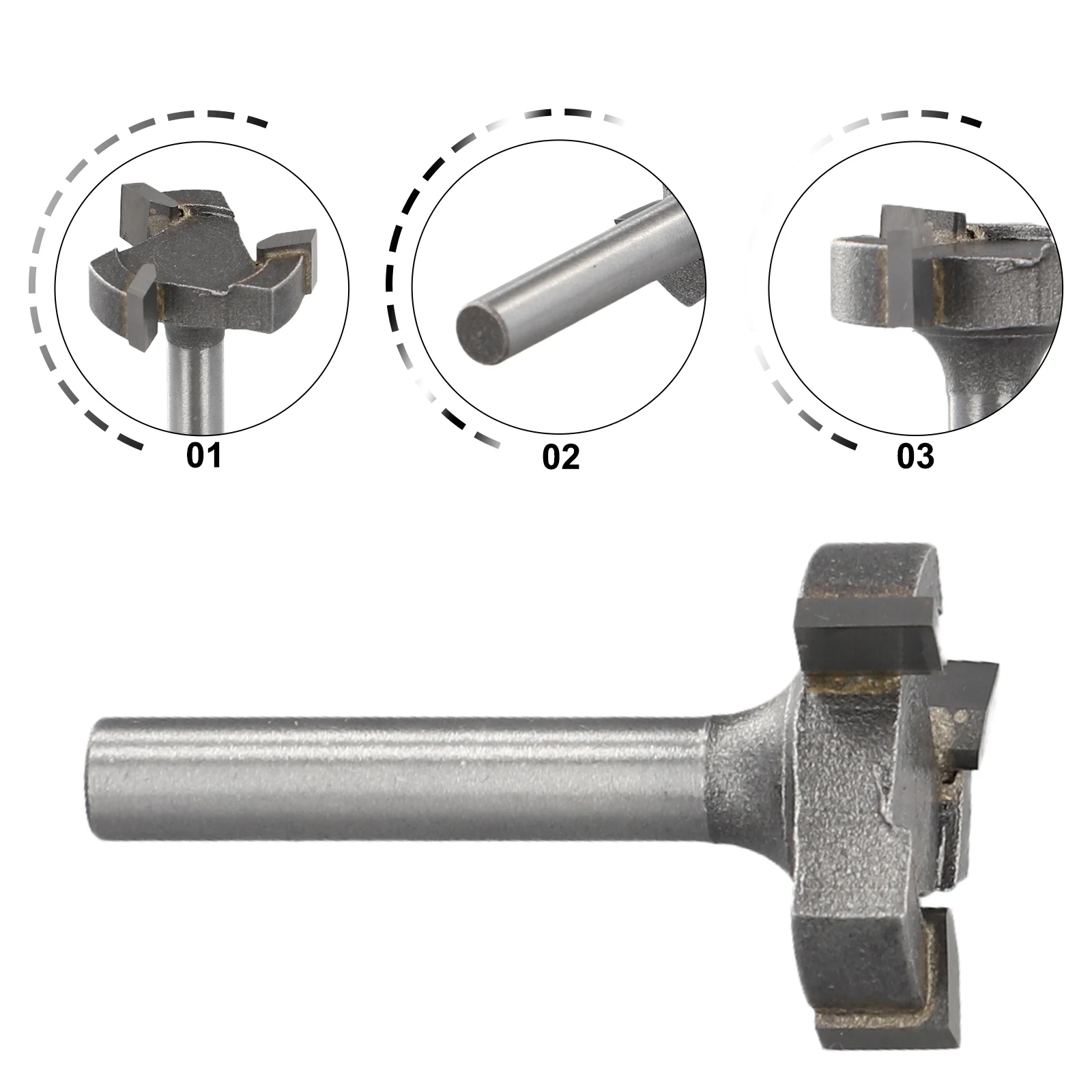 Milling Cutter Router Bit Surfacing Woods CNC Spoilboard Carbide Grey MDF Particle Board Plywood Compact Panel