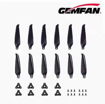2-4 paris Gemfan 7036F-2/7036F-3 Accesorios plegables de 7 pulgadas, doble hoja/tri hoja de 2/3 para hélice de bajo ruido FPV de largo alcance