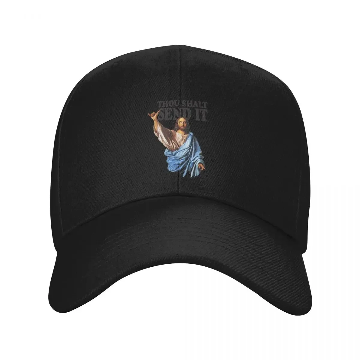 

Thou Shalt Send It Jesus Baseball Cap Hat Baseball Cap Winter hat Mens Tennis Women's