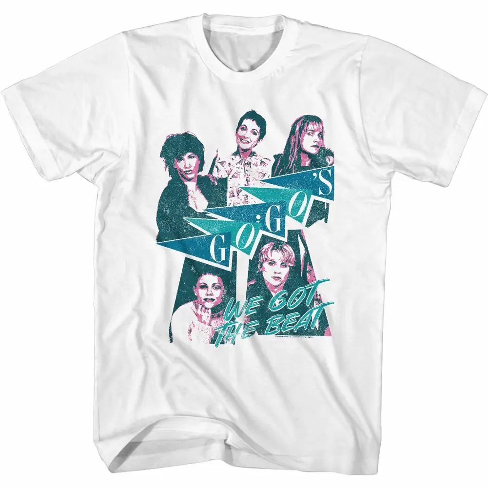 The Go Go'S We Got Beat White Adult T Shirt