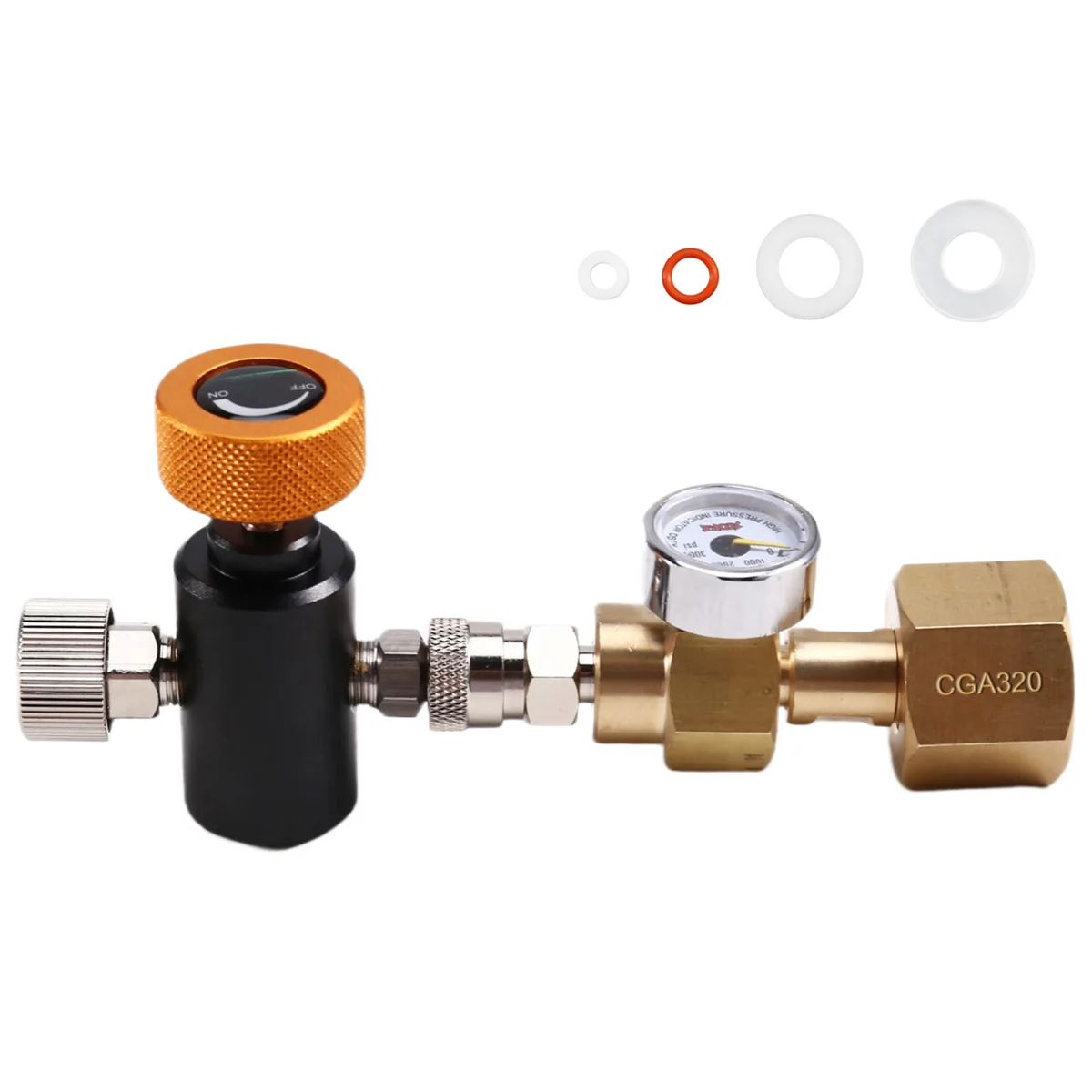 A002 For Carbonator Cylinder Inflation Joint Inflation Valve Supplement Station Adapter,Adapter Inflation Valve B