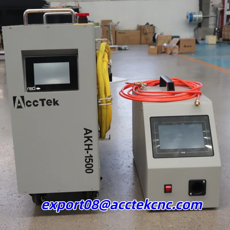 

Портативный лазерный сварочный аппарат AccTek 1500W/2000W с воздушным охлаждением для бытовой сварки металлов, ручное лазерное сварочное оборудование