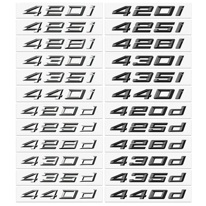 

3D ABS Car Trunk Logo Emblem Letters Sticker For BMW 420i 425i 450i 430i 435i 440i 420d 425d 430d F32 F33 G22 G26 Accessories