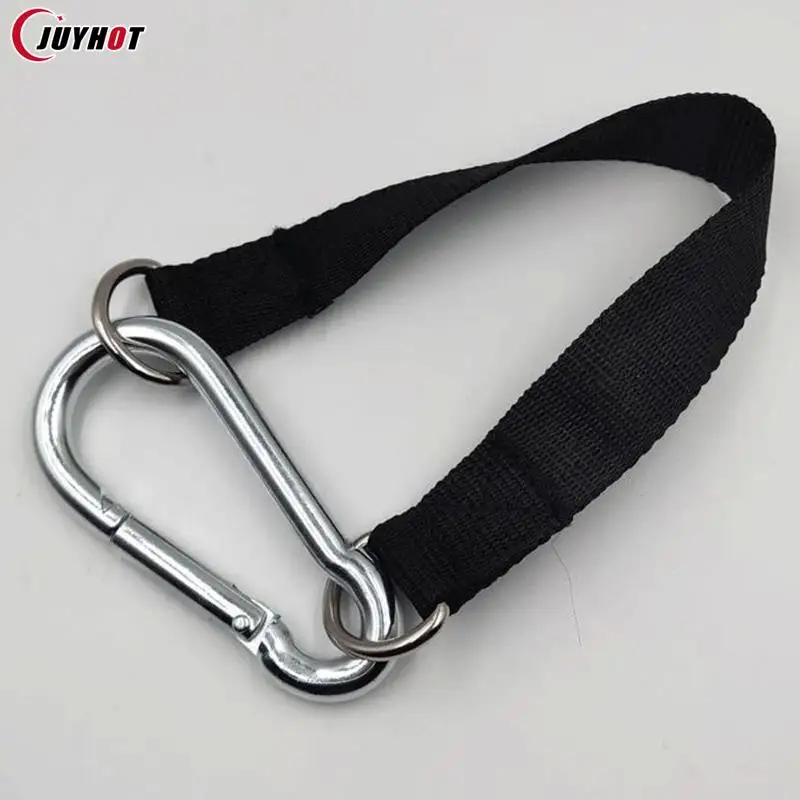 150KG Bearing Load Hanging Belt T-bar Strap Dumbbell Barbell Rope Handles Strap Tree Swing Strap Hook Ring Connecting Belt