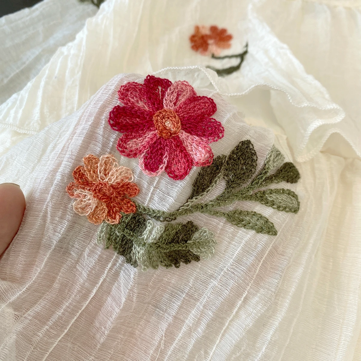 Humor Bear Mädchen Herbstkleid, Märchenhaftes Langarm-Tüllkleid mit Stickerei, Prinzessinnenkleid für Kinder, Modische Kinderkleidung – Detail 7