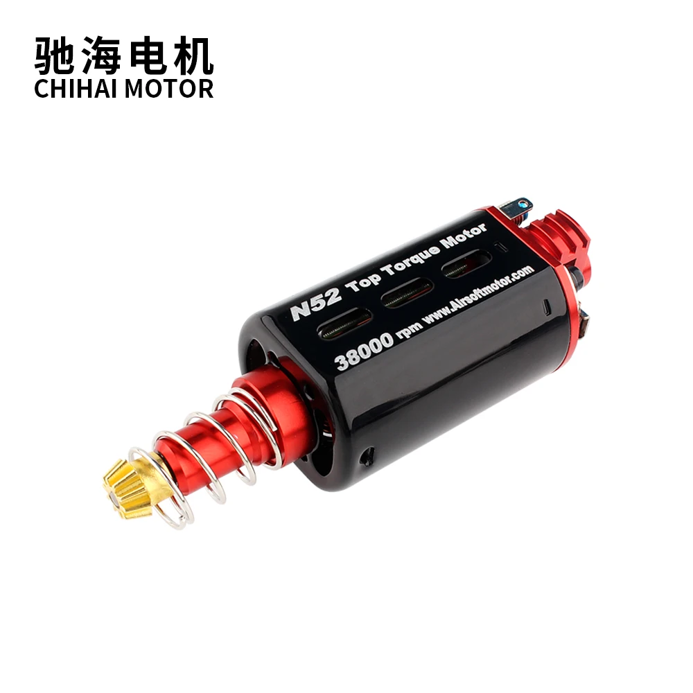 

CHF-480WA-8014T N52 Nd-Fe-B 14TPA 38000RPM High Torque High Speed AEG Motor Ver.2 Gearbox Motor Long Axis for Hunting Accessorie