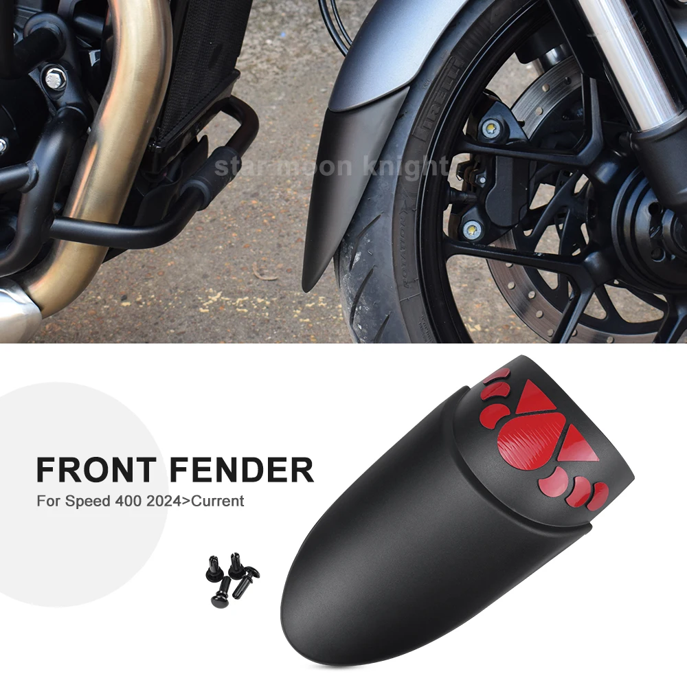 For Speed 400 Speed400 2024- Motorcycle Accessories Front Fender Mudguard Rear Extender Splash Guard Extension