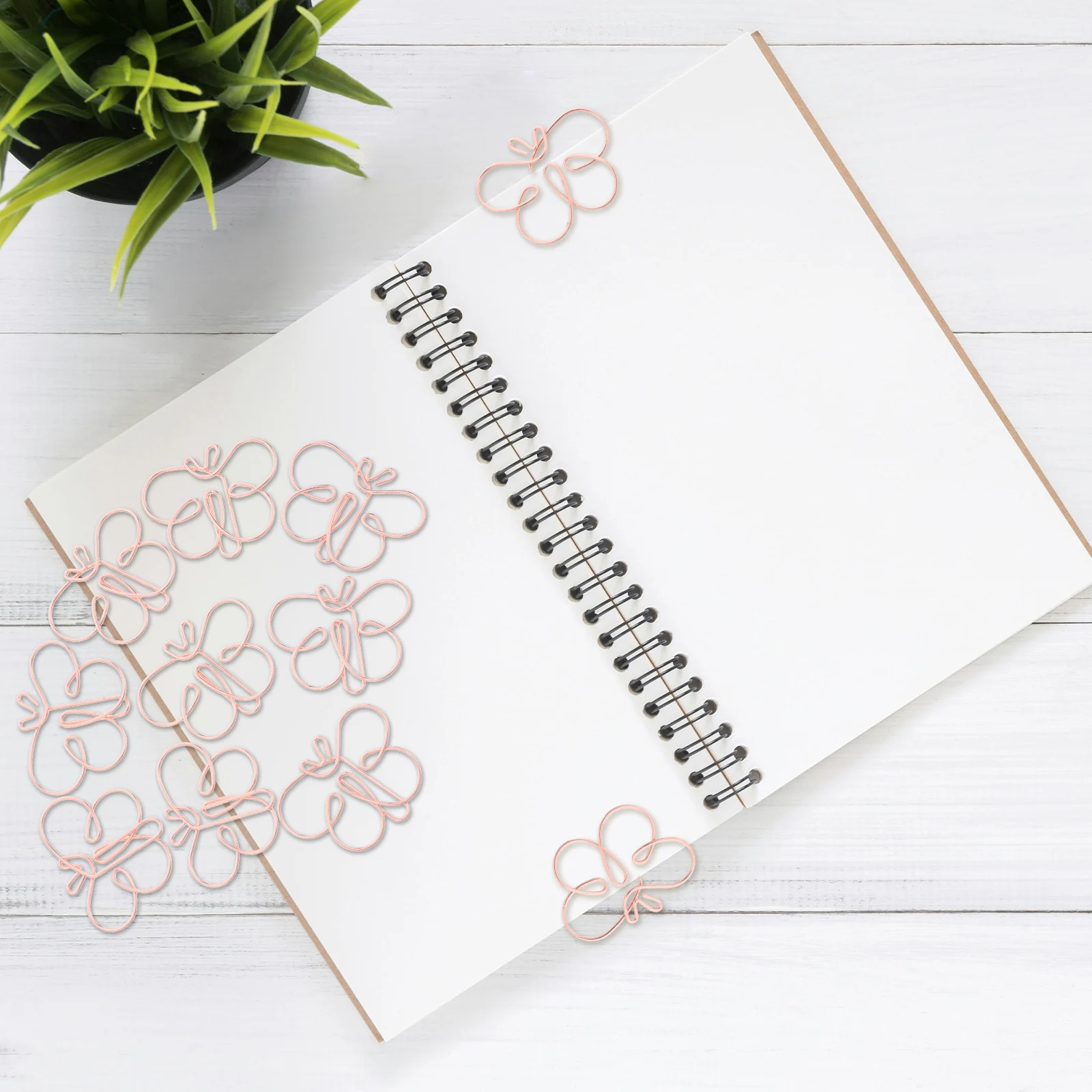 

Creative Office Supplies Metal Butterfly Paper Clips Desk Organizers Decorative Novelty Bookmarks Strong Grip Multi