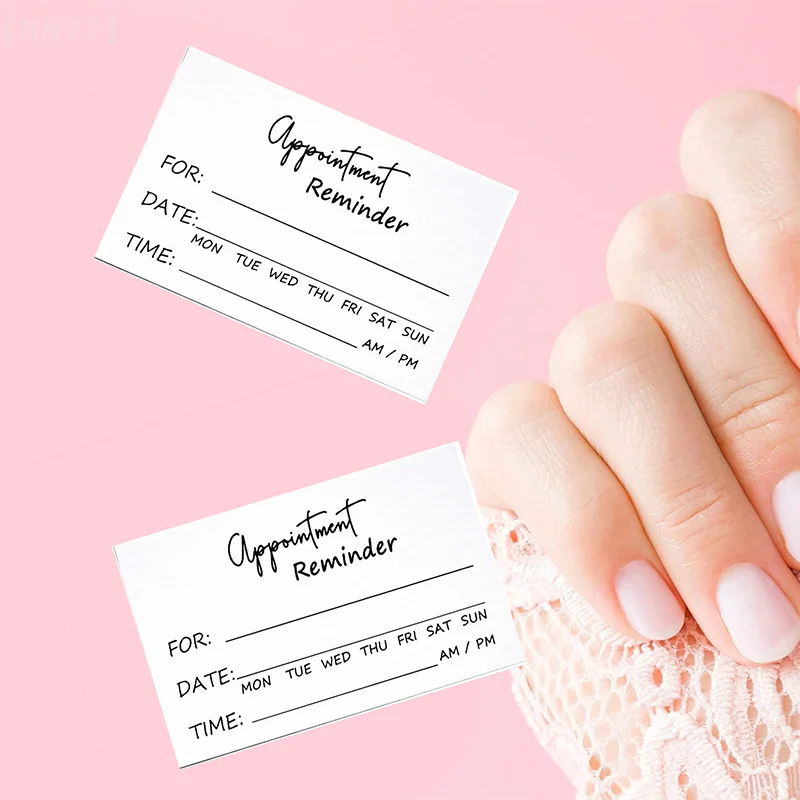 Creative Appointment Reminder Card Client Profile Page Cards Nail Art And Hair Salon Reminder Card