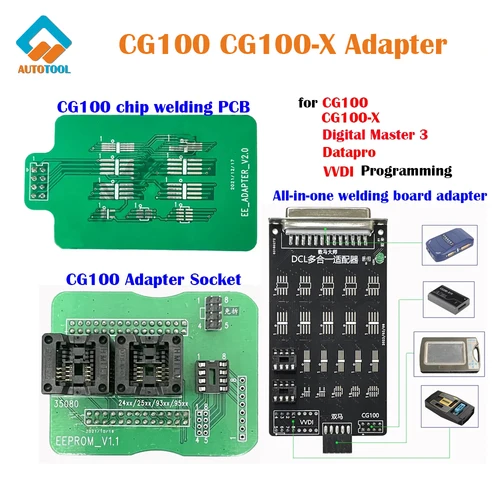 Adaptador de programador CG100X CG100, placa de soldadura de Chip, cable de soldadura maestro Digital Dataprog, herramienta de reparación de bolsas de aire de ajuste de medidor de coche
