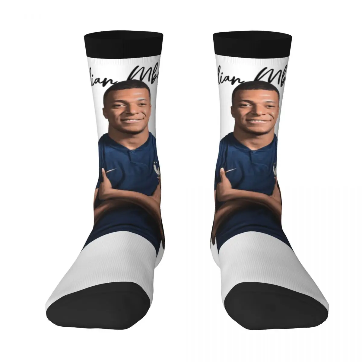 Football Team Stocking France Kylianer And Mbappﾩ And Mbappe (3) BEST TO BUY Funny Novelty Cute Blanket roll Compression Socks