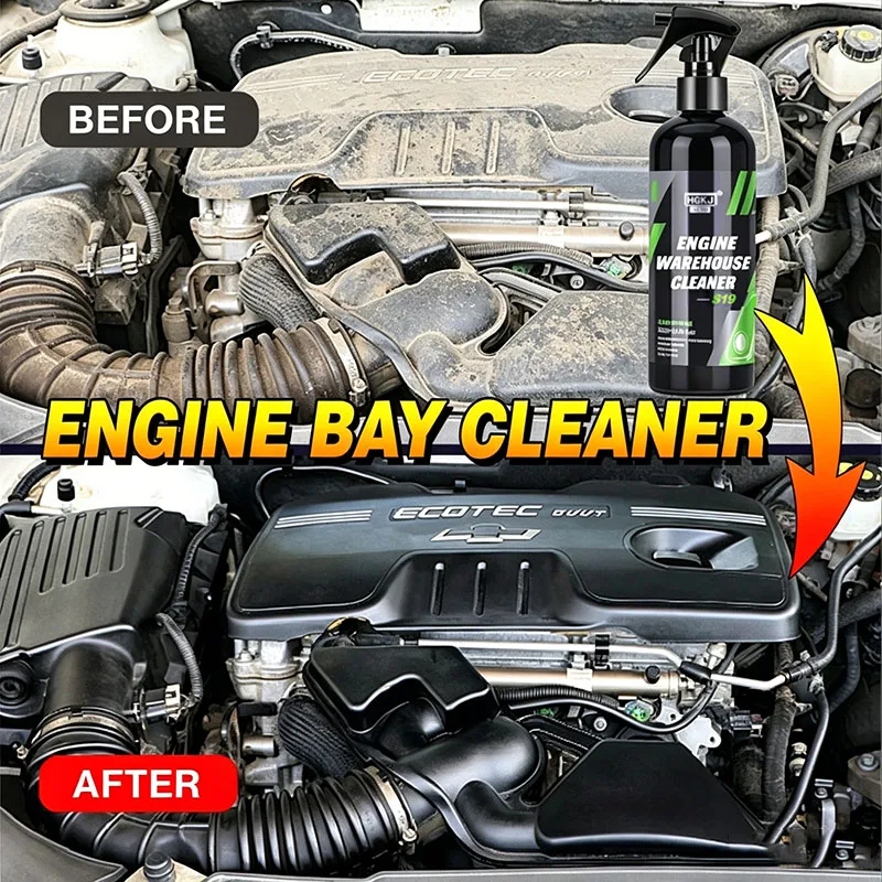 Heavy Duty Engine Bay Cleaner Spray, Auto Engine Compartment Degreaser, Powerful Oil Grease Stain Remover Cleaning Agent For Car