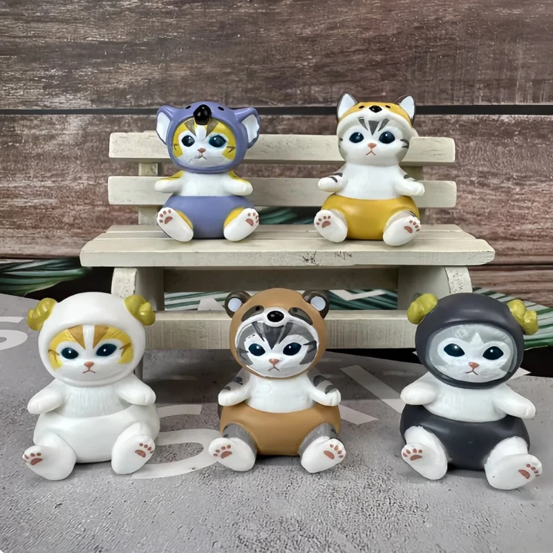 

Mofusand Cats Animal Suits Series Trendy Toy Blind Box Rabbit Cat Kawaii Desktop Decoration Action Figure Girls Special Gifts