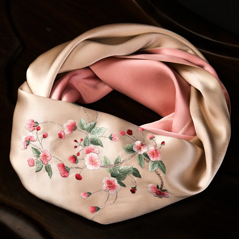 Suzhou Embroidery Scarf Women's Ethnic Style Gift Cheongsam