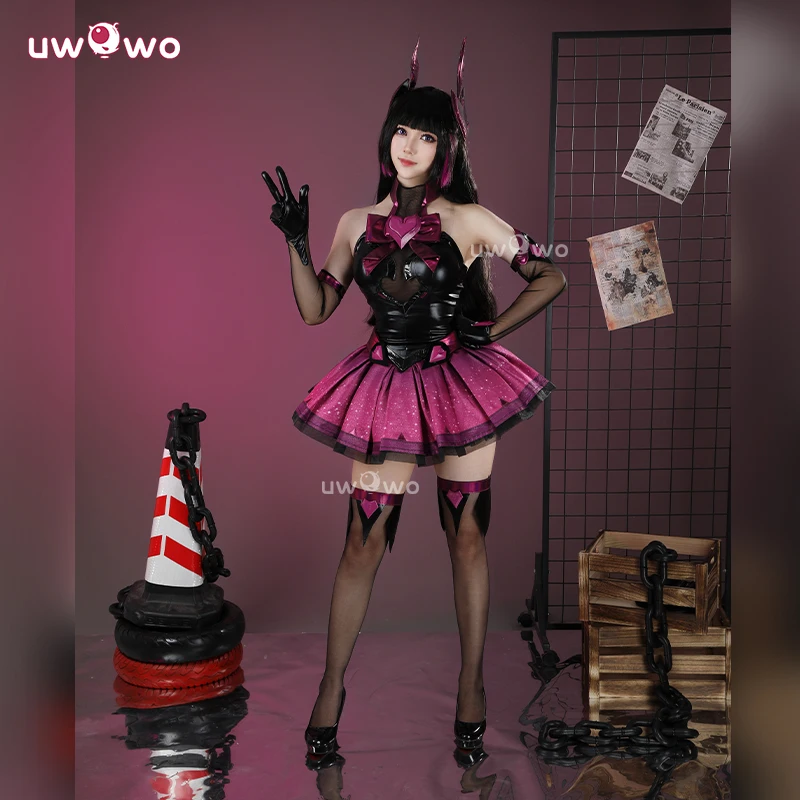 

UWOWO Collab Series: DVA Cosplay Game Overwatchh 2 DVADokiWatch Magical Girls Cosplay Costume XS-2XL Halloween Costume