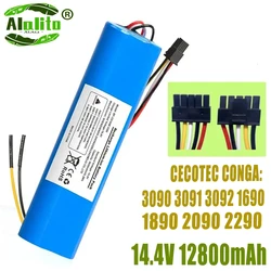 14.4V 12800mAh Battery Pack 100% New for For CECOTEC CONGA 3090 3091 3092 1690 1890 2090 2290 Robot Vacuum Cleaner Accessorie