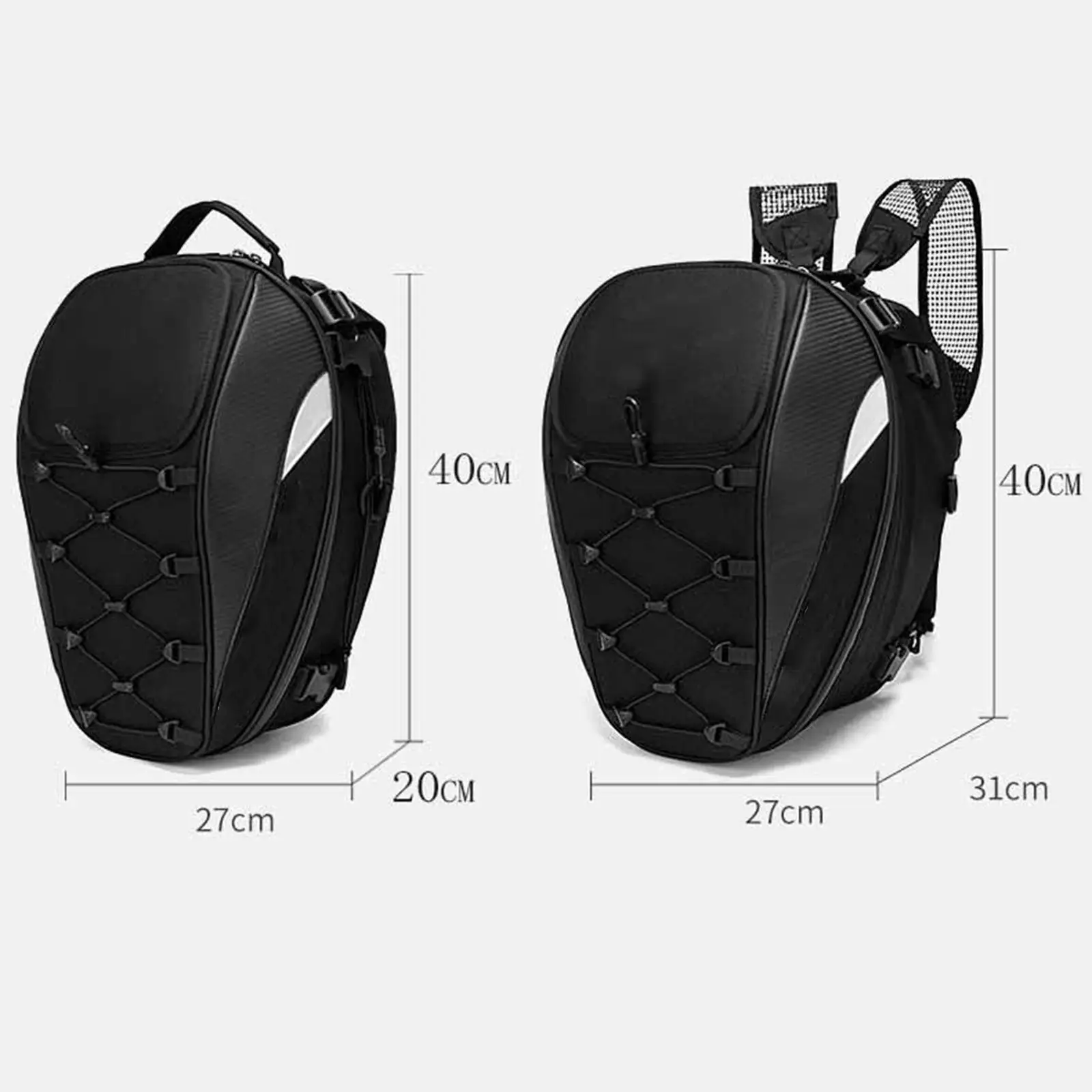 Motorcycle Riding Backpack Helmet Bag Portable Multipurpose Carrying Bag for