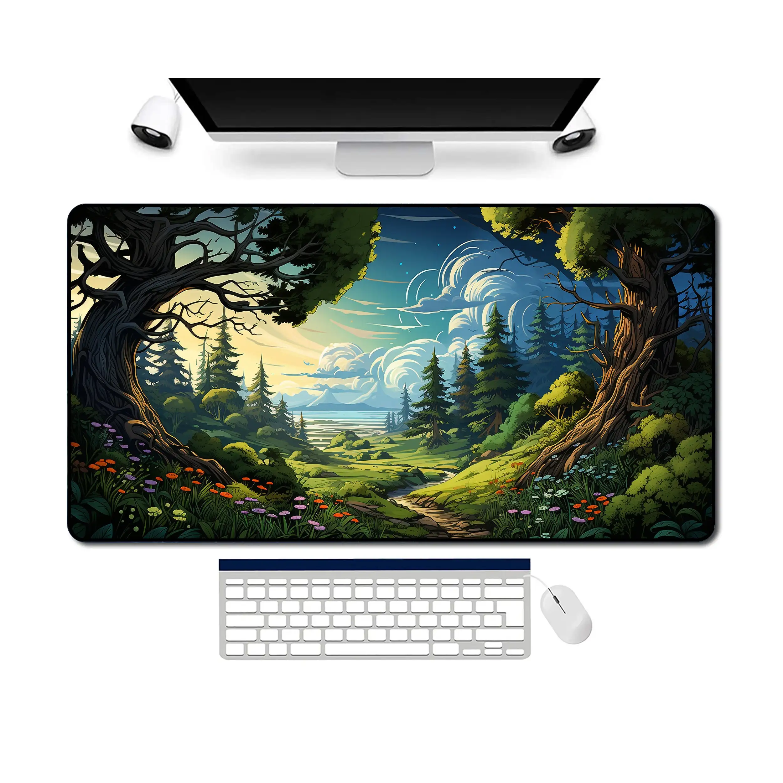 

Oasis Desk Mat, Non-slip and Waterproof Gaming Mouse Pad, Office and Gaming Desk Decorative Mat, The Perfect Gift for Friends.