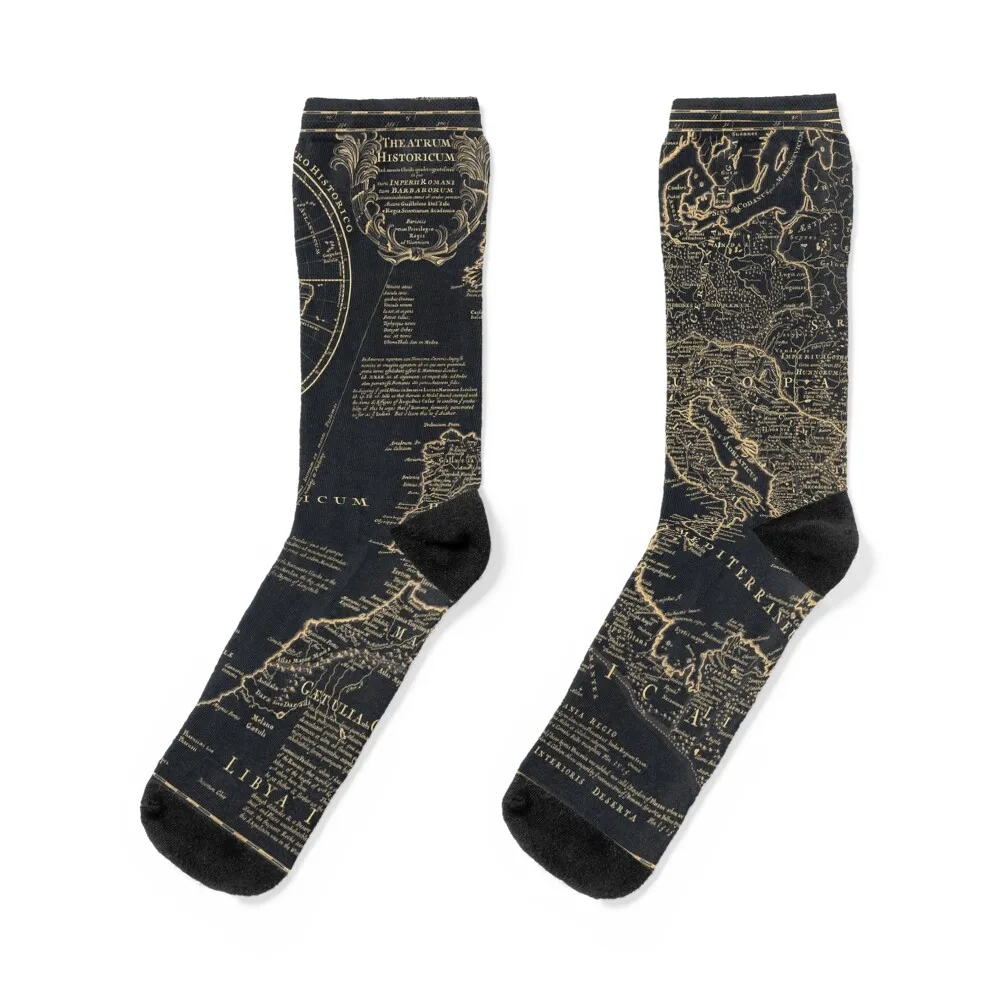 

Roman empire Vintage map. Ancient glowing map of Rome, Italy Socks cute bright garter warm winter Luxury Woman Socks Men's