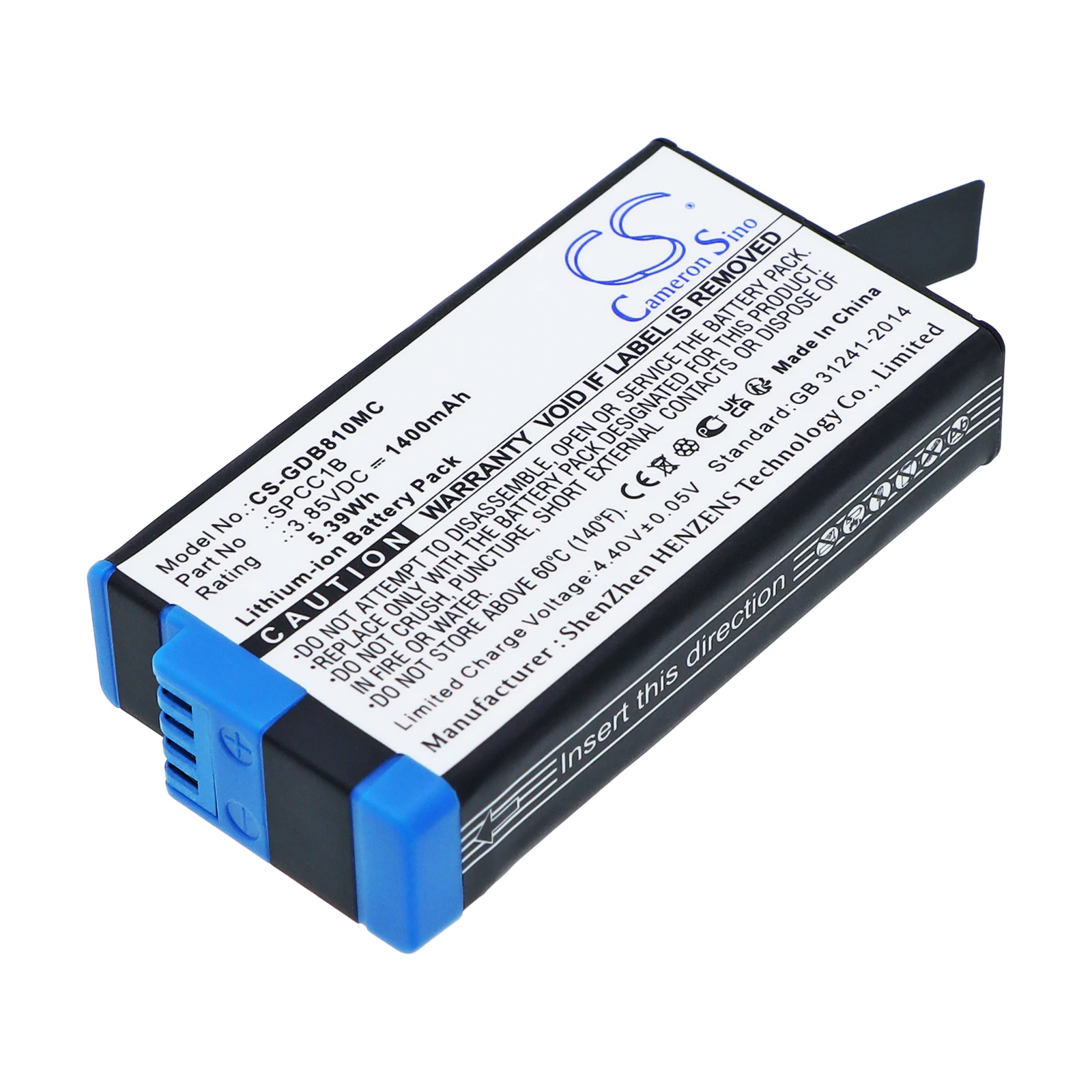 

Аккумулятор для ACBAT-001, Max, Max 360, PN: SPCC1B, 1400 мАч / 5,39 Вт·ч