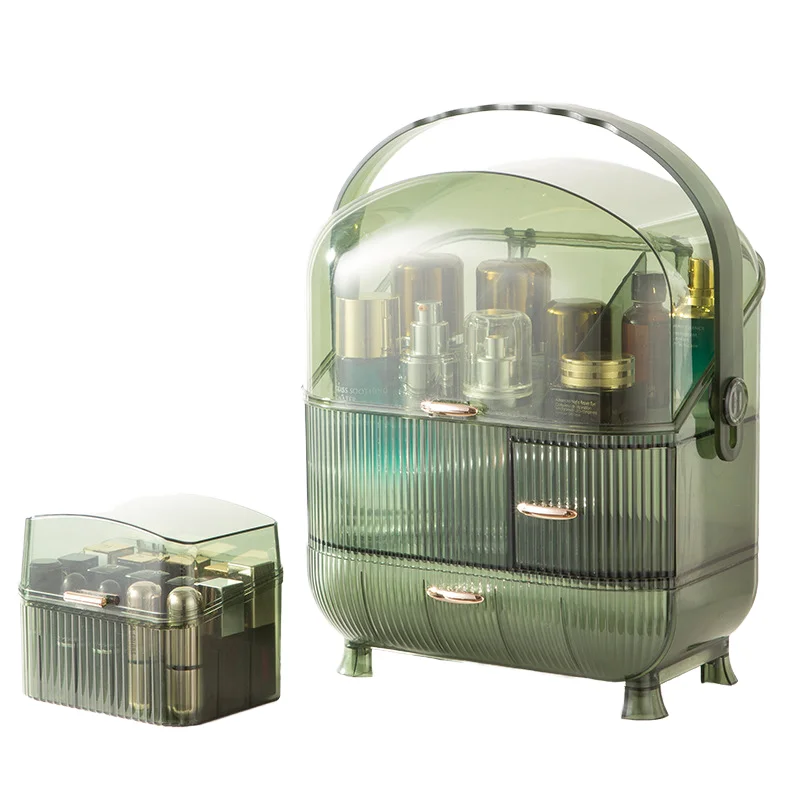 

Большой органайзер для косметики, водонепроницаемый, пыленепроницаемый, для ванной комнаты, настольный органайзер для косметики и средств по уходу за кожей, ящик для хранения