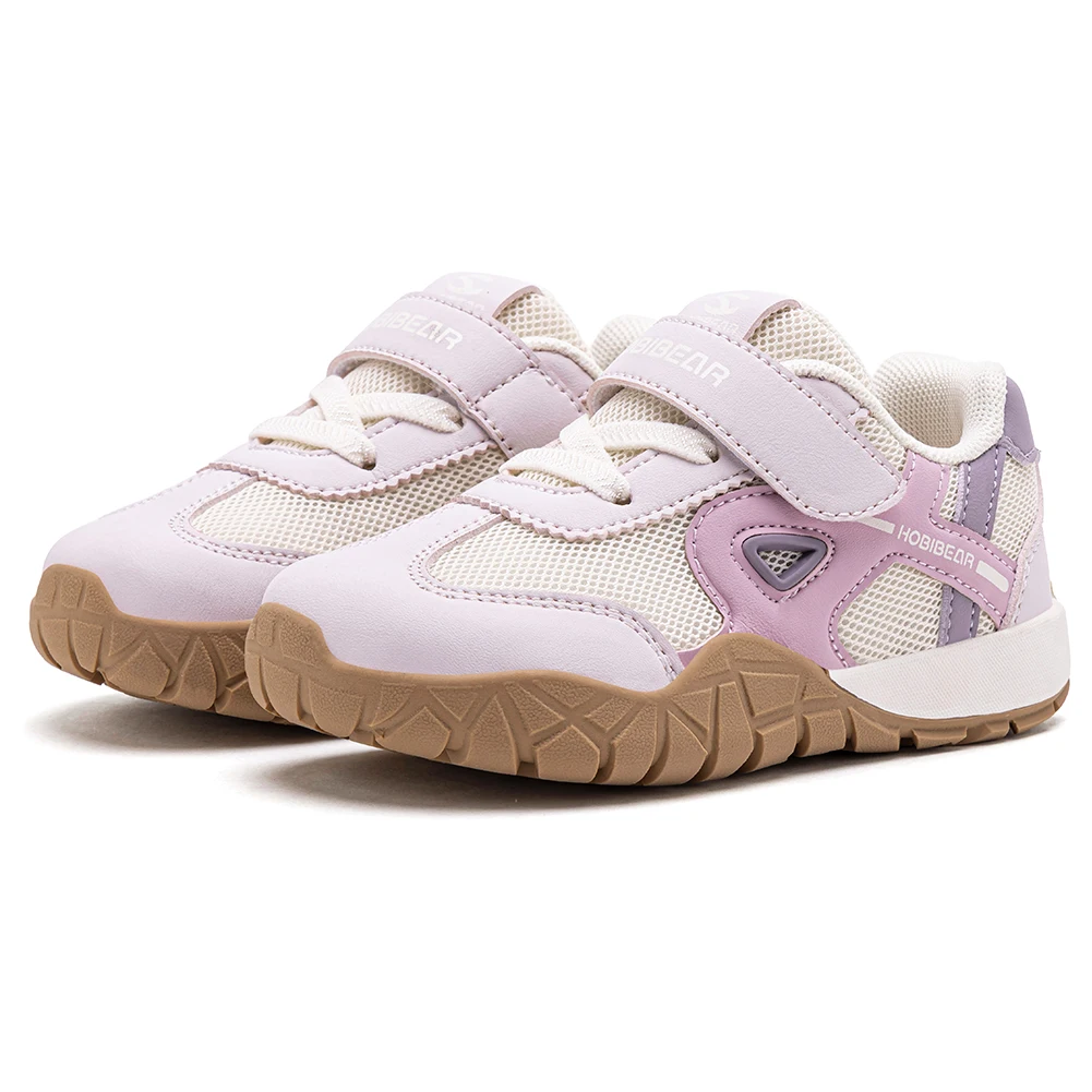 HOBIBEAR Kleinkind-Sneaker mit breiter Zehenpartie, Wanderschuhe, Trekking- und Outdoor-Wanderschuhe, mit Klettverschluss, Kunstleder-Mesh-Laufsneaker – Detail 10