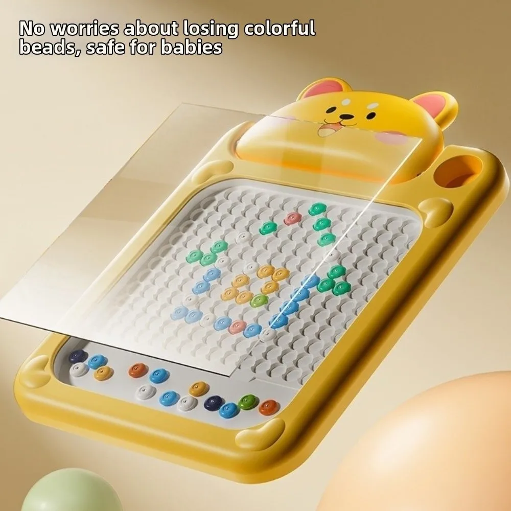 متعة القلم المغناطيسي لوحة الرسم المغناطيسي التصميم التفاعلي نمط مونتيسوري الاطفال اللوحة مجلس لعبة أداة التدريس التحكم في القلم #4