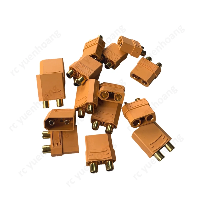 XT90 Bananenstecker männlich/weiblich, gewellter Lithium-Batterieanschluss, schnelle Verbindung, tragbares DIY-Zubehör für RC-Flugzeuge