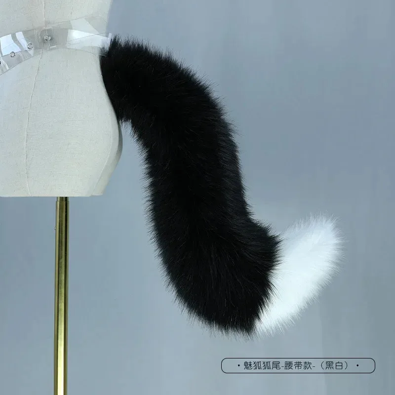 Wat99 رمادي الذئب الثعلب أغطية الرأس فروي الأذن القط الذيل الدعائم آذان ابن آوى عقال اليدوية أنيمي تأثيري لوليتا KC L 2025 جديد